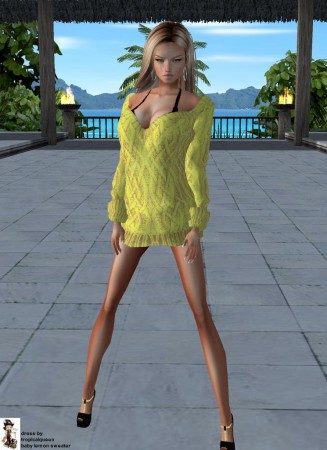 Tropicalqueen: baby lemon sweater